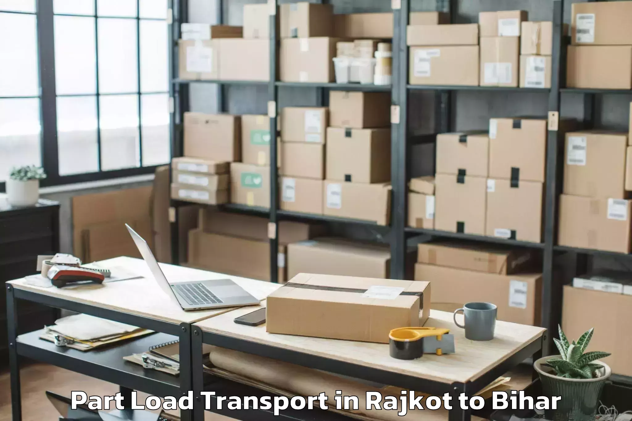 Trusted Rajkot to Dobhi Part Load Transport